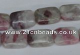 CTO210 15.5 inches 12*16mm rectangle pink tourmaline gemstone beads