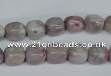 CTO220 15.5 inches 9*11mm nugget pink tourmaline gemstone beads