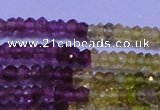 CTO301 15.5 inches 1.5*2.2mm faceted rondelle tourmaline beads