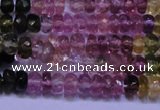 CTO302 15.5 inches 2*3mm faceted rondelle tourmaline beads