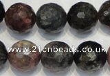 CTO32 15.5 inches 16mm faceted round natural tourmaline beads