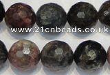 CTO33 15.5 inches 12mm faceted round natural tourmaline beads