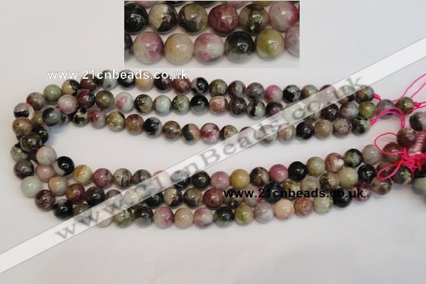 CTO352 15.5 inches 10mm round natural tourmaline gemstone beads