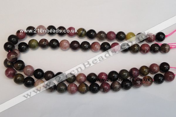 CTO360 15.5 inches 12mm round natural tourmaline gemstone beads