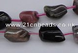 CTO395 15.5 inches 8*12mm - 10*14mm nuggets tourmaline gemstone beads