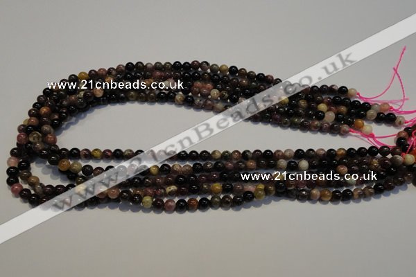 CTO399 15.5 inches 5mm round natural tourmaline gemstone beads