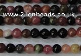 CTO451 15.5 inches 4mm round natural tourmaline gemstone beads