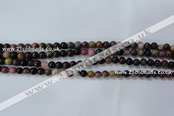 CTO452 15.5 inches 5mm round natural tourmaline gemstone beads