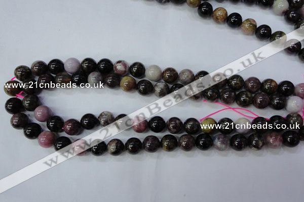 CTO456 15.5 inches 11mm round natural tourmaline gemstone beads