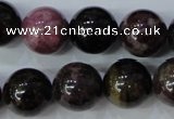 CTO458 15.5 inches 13mm round natural tourmaline gemstone beads