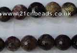 CTO464 15.5 inches 9mm faceted round natural tourmaline gemstone beads