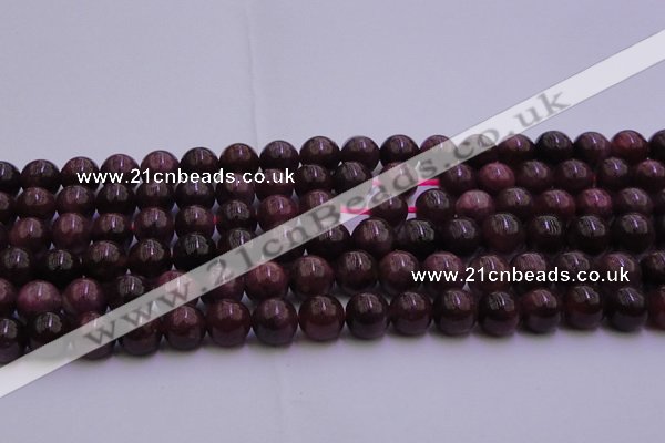 CTO502 15.5 inches 6mm - 6.5mm round natural red tourmaline beads