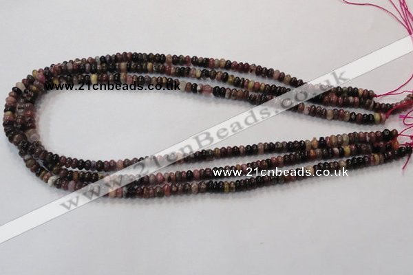 CTO51 15.5 inches 3*5mm rondelle natural tourmaline beads wholesale