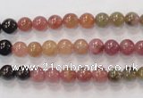 CTO52 15.5 inches 5.5mm - 6mm round natural tourmaline beads wholesale