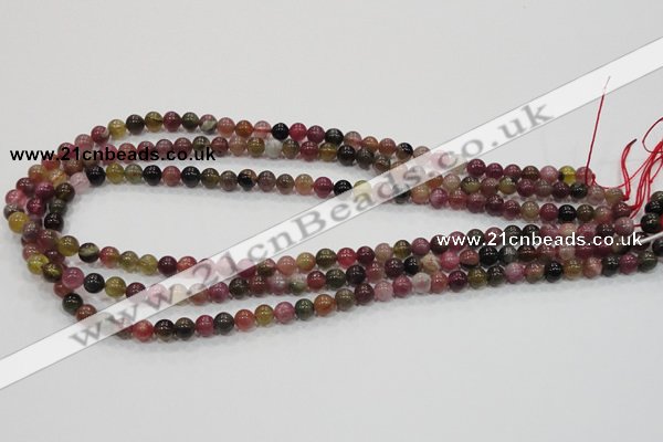 CTO60 15.5 inches 4mm round natural tourmaline gemstone beads