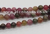 CTO61 15.5 inches 5mm round natural tourmaline gemstone beads