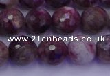 CTO614 15.5 inches 9mm faceted round tourmaline gemstone beads