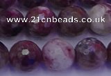 CTO616 15.5 inches 11mm faceted round tourmaline gemstone beads