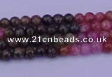 CTO620 15.5 inches 4mm round tourmaline gemstone beads wholesale