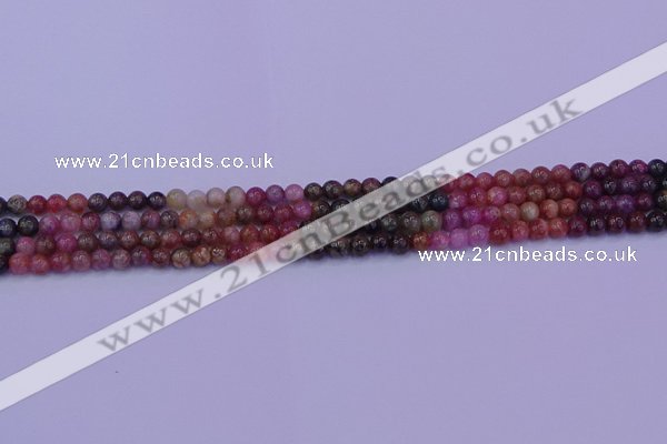 CTO621 15.5 inches 5mm round tourmaline gemstone beads wholesale