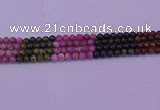 CTO628 15.5 inches 7mm round tourmaline gemstone beads wholesale