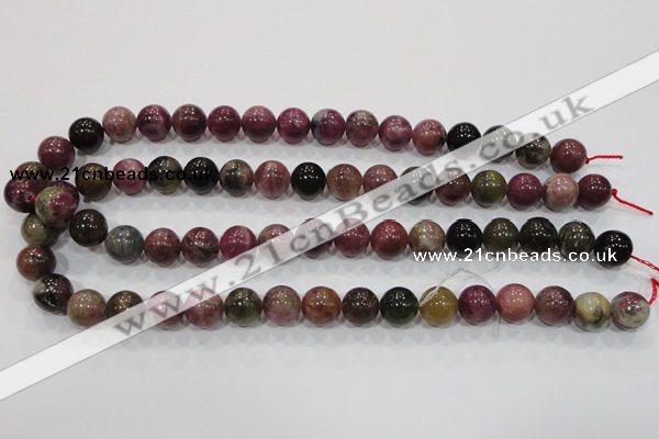 CTO66 15.5 inches 12mm round natural tourmaline gemstone beads