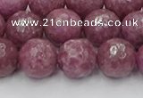 CTO660 15.5 inches 12mm faceted round Chinese tourmaline beads