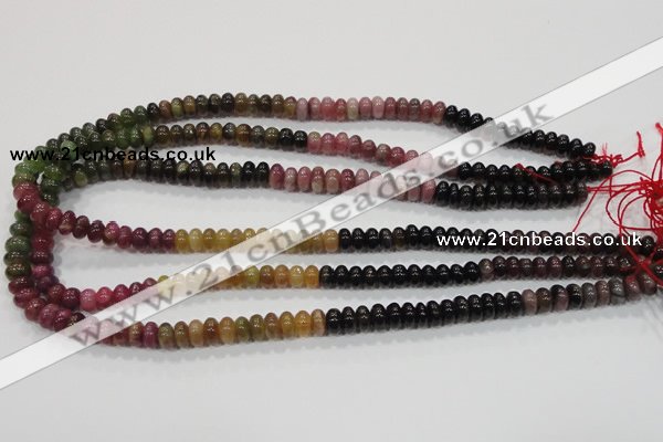 CTO69 15.5 inches 5*8mm rondelle natural tourmaline gemstone beads