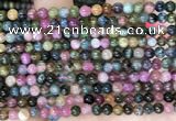 CTO695 15.5 inches 4mm round tourmaline gemstone beads