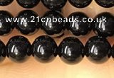 CTO700 15.5 inches 4mm round black tourmaline beads wholesale