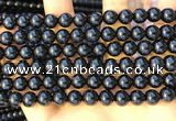 CTO712 15.5 inches 8mm round black tourmaline gemstone beads