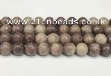 CTO723 15.5 inches 12mm round Chinese tourmaline beads