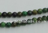 CTP02 15.5 inches 6mm round yellow green pine gemstone beads wholesale