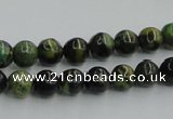 CTP03 15.5 inches 8mm round yellow green pine gemstone beads wholesale