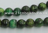 CTP04 15.5 inches 10mm round yellow green pine gemstone beads wholesale