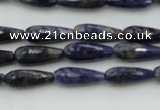 CTR04 15.5 inches 6*16mm faceted teardrop sodalite gemstone beads