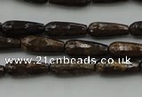 CTR05 15.5 inches 6*16mm faceted teardrop bronzite gemstone beads