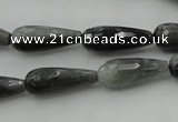 CTR20 15.5 inches 8*20mm faceted teardrop eagle eye jasper beads