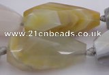 CTR212 15.5 inches 15*25mm - 16*40mm faceted teardrop Botswana agate beads