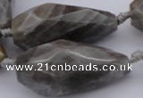 CTR214 15.5 inches 15*25mm - 16*40mm faceted teardrop labradorite beads