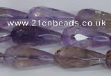 CTR300 15.5 inches 12*25mm faceted teardrop natural ametrine beads