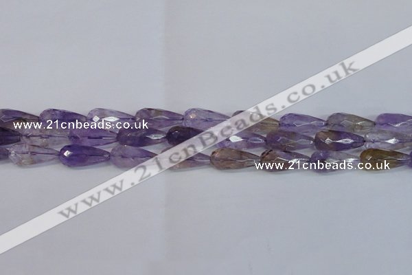 CTR300 15.5 inches 12*25mm faceted teardrop natural ametrine beads