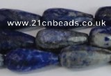 CTR303 15.5 inches 12*25mm faceted teardrop lapis lazuli beads