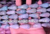 CTR308 15.5 inches 10*25mm faceted teardrop amazonite beads