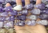 CTR354 15.5 inches 15*25mm faceted teardrop lavender amethyst beads