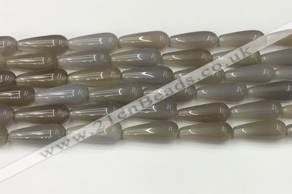 CTR400 15.5 inches 8*20mm teardrop agate beads wholesale