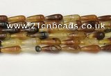 CTR401 15.5 inches 8*20mm teardrop agate beads wholesale