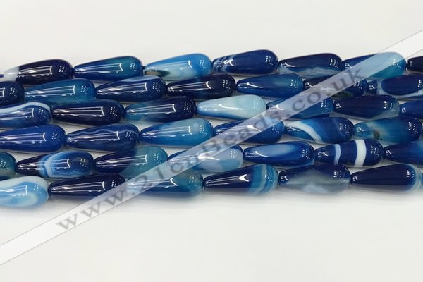 CTR405 15.5 inches 8*20mm teardrop agate beads wholesale