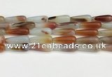 CTR412 15.5 inches 10*30mm teardrop agate beads wholesale