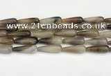 CTR413 15.5 inches 10*30mm teardrop agate beads wholesale